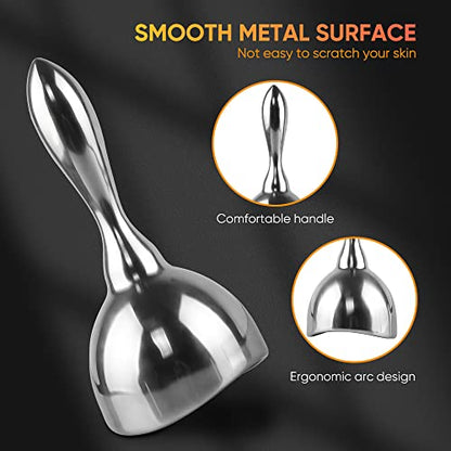 ONUEMP Stainless Steel Massage Cup - Ice Gua Sha Muscle Scraper Body Sculpting Cup, Maderoterapia Kit Colombiana for Lymphatic Drainage, Anti Cellulite, Deep Tissue - size: Cup