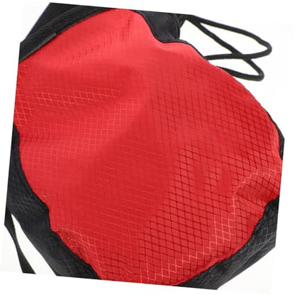 Rock Climbing Chalk Bag Waist Pouch Non-Slip Outdoor Bouldering Chalk Storage Bag for Climbers with Adjustable Belt Red Black