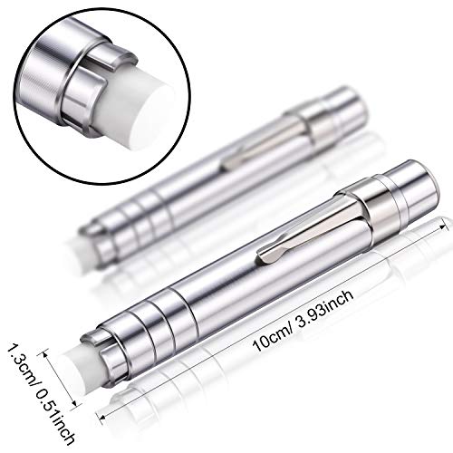 Boao 8 Pcs Aluminum Alloy Chalk Holder with Storage Bag, Teacher's Clip Unbroken Chalk Holder Keeper for Teachers, Children's Painting and Writing