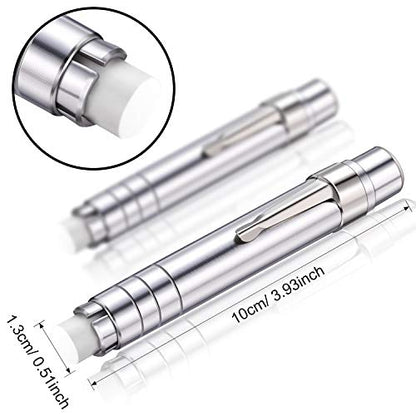 Boao 8 Pcs Aluminum Alloy Chalk Holder with Storage Bag, Teacher's Clip Unbroken Chalk Holder Keeper for Teachers, Children's Painting and Writing