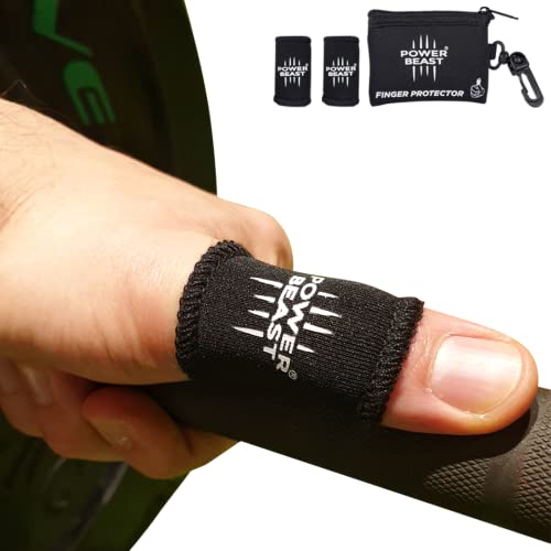 Thumb Sleeves Protector, No More Tape, Hook Grip, Nubs for Protect Fingers, Prevent Calluses, Blisters, and Tears, Crossfit, Olympic Weightlifting, Powerlifting | Pair + Bag. - size: Medium