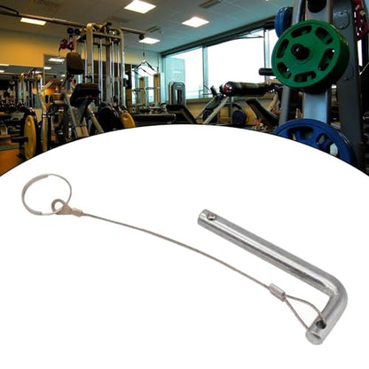 Weight Stack Pin with Pull Rope L Shaped Handle Weight Pin Selector Pin Weight Loading Pin for Fitness Equipment Accessories - size: 10mmx80mm