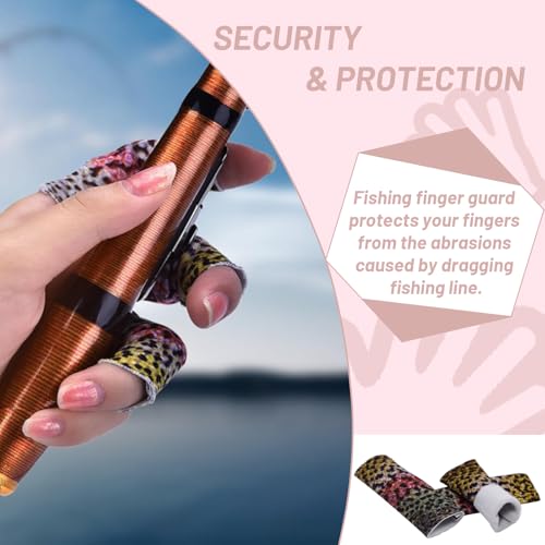 Fishing Finger Protector 3Pcs - color: colorful fish skin pattern
