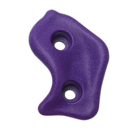Keenso Rock Climbing Holds, PE Rock Wall Hold Set 12PCS with Screws and Wrench, Ergonomic Grip, 80kg Capacity, 12.5 X 10cm, for Indoor Outdoor Kids Adults Training - color: Purple