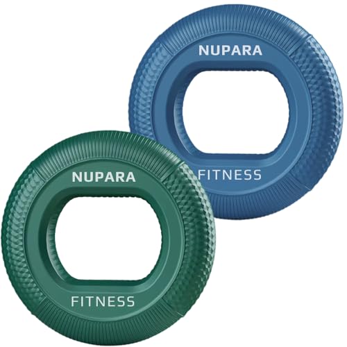 Grip Strength Trainer - Grip Strength Ring, Forearm Strengthener, Hand Strengthening Device, and Hand Gripper Strengthener. 2-pack - color: Lite