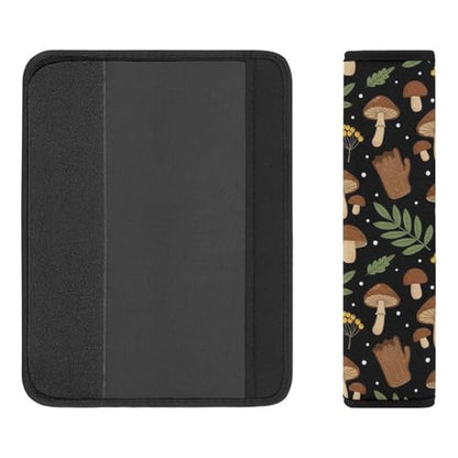 2 Pack Universal Soft and Comfortable Car Seat Belt Pad for Girls and Boys, Stroller Pushchair High Chair, Mushroom Leaf Shoulder Protector - color: Pattern 1192
