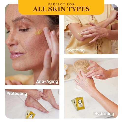 Sweet Bee Naturals All-in-One Skin Balm Sachets - 4ml Each, Certified Organic, Deep Moisture & Hydration for On-the-Go Skincare, Ideal for Busy Lifestyles, Travel-Friendly - 15 Pack - size: 0.14 Ounce (Pack of 15)