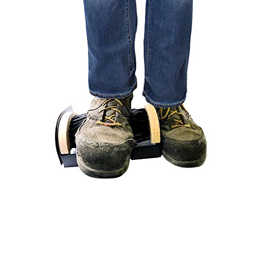 Boot and Shoe Brush Cleaner Scraper for Outdoor Mud with Folding Sides by Trademark Innovations - size: With Pedal