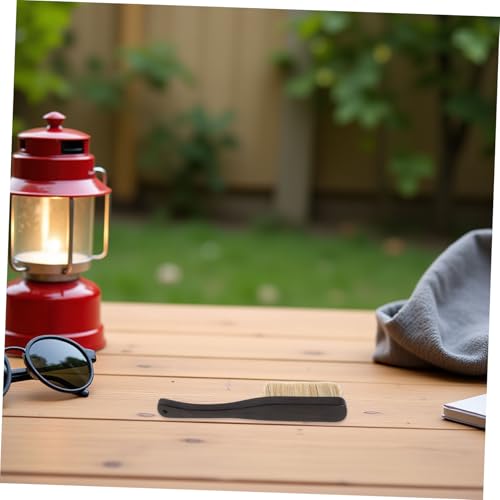 KOMBIUDA Climbing Chalk Brush and Wooden Handle with Boar Hair Bristles Efficiently Removes Chalk and Dirt Without Damaging Natural Rock for Outdoor Rock and Grip Cleaning for All-Season