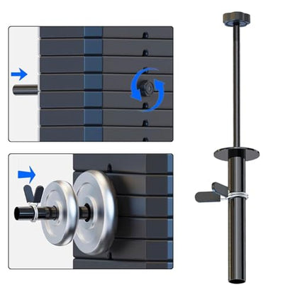 kowaku Gym Weight Stack Weight Loading Pin, Steel Weight Stack Pin Add Weight for Weight Board, Strength Training Accessories
