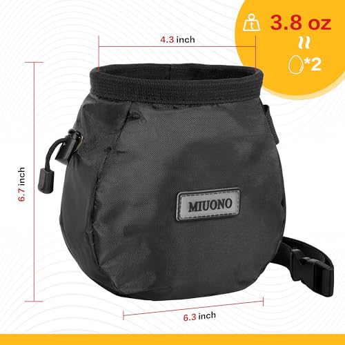 Chalk Bag for Rock Climbing, Climbing Chalk Bag Brush Loop and Zippered Pocket for Bouldering, Gym, Cross Fit, Weight Lifting, Disc Golf