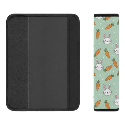 2PCS Cartoon Rabbit Cute Bunny Carrot Car Seat Belt Pad Universal Fit Seat Belt Covers Cushion for Kids, Car Seats Pushchair Strollers High Chair Pushchair, Easy Install (No Tool) - color: Pattern 903