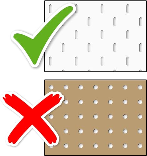 10-Pack of Skadis Pegboard J-Hooks (10-Pack), White | Compatible with IKEA Skadis pegboard System