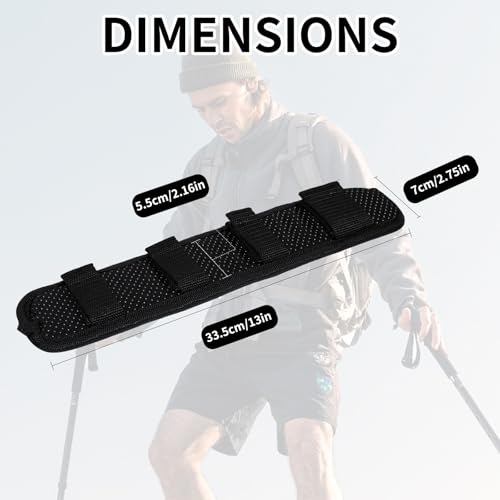 2 Pack Universal Thick Shoulder Pads, Comfortable Anti Slip Straps Pad for Crossbody Bag, Non-Slip and Stability of Weight-Reducing Pads for Backpack, Messenger Bags, Travel Bags etc