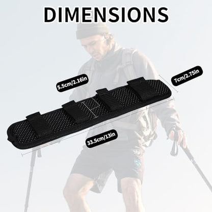 2 Pack Universal Thick Shoulder Pads, Comfortable Anti Slip Straps Pad for Crossbody Bag, Non-Slip and Stability of Weight-Reducing Pads for Backpack, Messenger Bags, Travel Bags etc