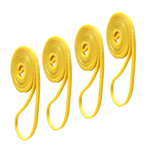 Resistance Bands, 5-Level Pull Up Assistance Bands for Working Out, Elastic Band for Exercise, Muscle Training, Full Body Training - color: 4PCS Yellow