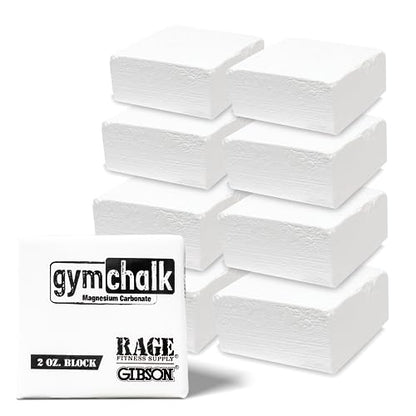 Rage Fitness Premium Gym Chalk, Pure Magnesium Carbonate - 1 LB Block