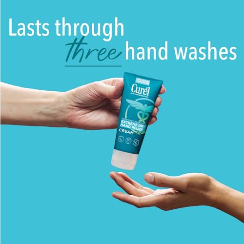 Curel Extreme Dry Hand Relief, Dermatologist Recommended, Long-Lasting Cream For Dry Hands, Paraben Free, Fragrance-Free Hand Lotion, 3 Oz, Pack of 3 | Extreme Relief Hand Lotion, Long-Lasting Moisturizer, Skin Care Essential, Fragrance-Free, Travel Size