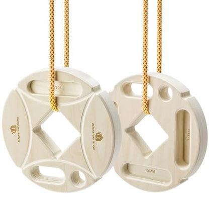 Hangboard for Rock Climbing,Climbing Training Board for Indoor and Outdoor Use - size: M（‎9.76 x 9.09 x 4.09 inches）