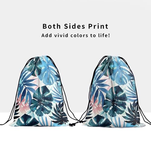 Gymnastics Grip Bag for Gymnasts Gymnastic Drawstring Bag Gym Athlete Bag - color: Summer Palm - Multi, size: 9.25" x 12" (Pack of 1)