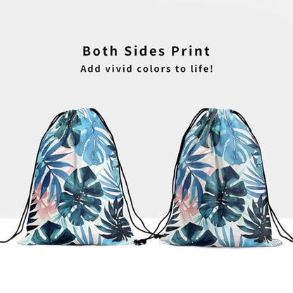 Gymnastics Grip Bag for Gymnasts Gymnastic Drawstring Bag Gym Athlete Bag - color: Summer Palm - Multi, size: 9.25" x 12" (Pack of 1)