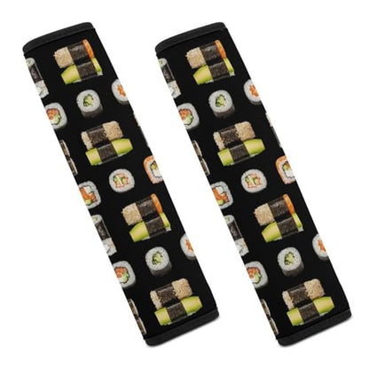 2 Pack Food Sushi Seat Belt Cover Universal Fit Shoulder Harness Cover for Girls and Boys, Car Seats Pushchair Strollers High Chair Pushchair - color: Pattern 749