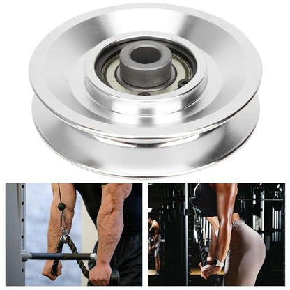 Aluminium Alloy Pulley Wheel, Strength Training Exercise Hardware Fitness Equipment Accessories for Home Gym Equipment Exercise Machine Pulldown Attachments - size: Diameter 80mm