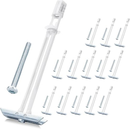 Drywall Anchor with Included Bolts for 3/16”-24, Heavy Duty Hollow Drywall Anchors for TV Mounting Kit, Stainless Steel Hollow Wall Anchors Holds up to 240 lbs Each in 1/2-in Drywall-14 Pack - size: 3/16"-24：Pack of 14