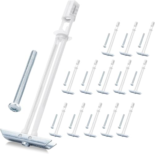 Drywall Anchor with Included Bolts for 1/4-20 Fastener Size, Wall Anchors Drywall Heavy Duty for TV Mounting, Hollow-Wall Anchors Screws Kit Holds Up to 270 Pounds Each in 1/2-in Drywall-14 Pack - size: 1/4"-20：Pack of 14