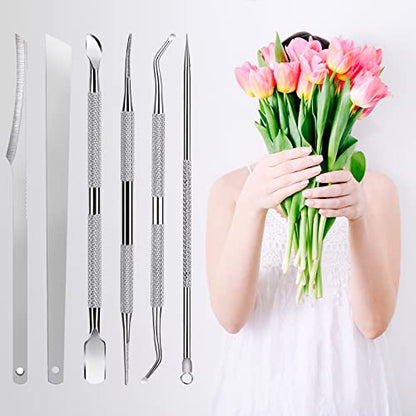 7-Pack Ingrown Toenail Tool Kit - File, Lifters, Surgical Safe Pedicure Tools for Nail Treatment & Pain Relief - color: 7-Pack