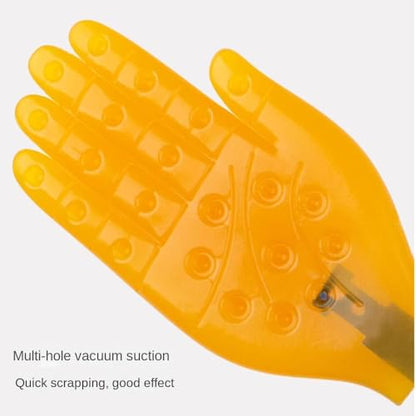 Pai Sha Board Multi-Function Pai Sha Board Silicone Five-Finger Meridian patting Small Yellow Hand Silicone Massage Massage Stick