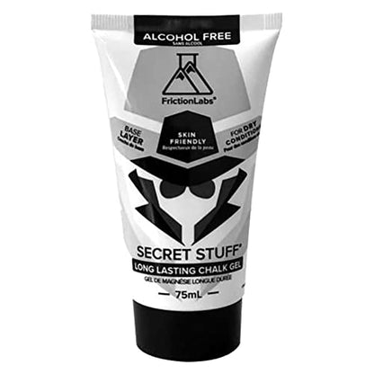 Friction Labs Quick Grip Secret Stuff Liquid Chalk for Athletes - Made in USA - Skin Friendly - Rock Climbing, Weightlifting, Gym, Tennis - Trusted by 100+ Pro Athletes - Best Workout Chalk - 75mL - style: Alcohol Free