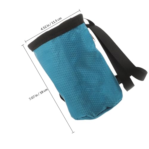 KALLORY Anti-Slip Climbing Chalk Powder Bag for Rock Climbing with 600d Oxford Cloth Material and Storage Pockets Portable Outdoor Chalk Bag for Mountain and Bouldering