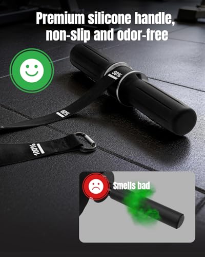 Forearm Strengthener & Wrist Roller, Forearm Trainer with Thicker Handle | Forearm Exerciser with Heavy-Duty Nylon Strap for Muscle Building, Grip Strength and Recovery