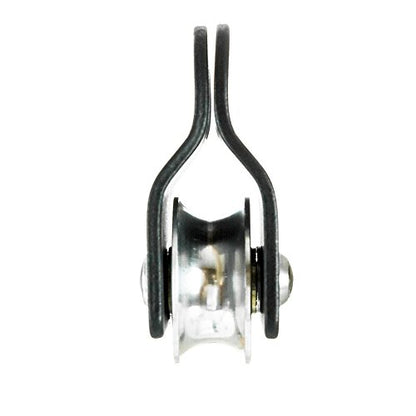 Fusion Climb Ekat Micro Aluminum Side Swing Pulley, Backyard Zipline, Trolley - color: Black