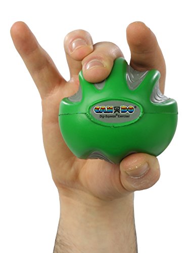 FEI 10-1982 Eif CanDo Digi-Squeeze Hand Exerciser, Green, Medium - color: Green: Medium, size: Medium