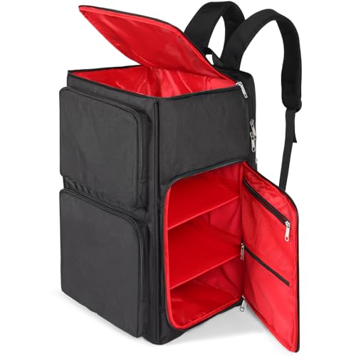 Gatycallaty Sneaker Bag Travel Shoes Duffel Bag Carry On Adjustable Compartment for Workout Travel Gym (Red) - color: Red