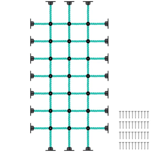 Climbing Net for Kids with Installation Base for 30" × 60" Wooden Frames, 1000 lbs Capacity Cargo Climbing Net Ladder for Playgrounds, Treehouses, Swing Sets & Outdoor Obstacle Courses - color: 30" X 60"