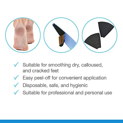 Flowery Foot File Easy Peel Pro Pad, Disposable Replacement Adhesive Pad for D-Files - Combo Pack 24 pcs - color: Pad Refills