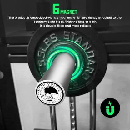 Weight Stack Pin Extender for Gym Cable Machine & Home Gym, Ø 8 mm/Ø 10 mm, Allowing Additional Olympic Weight Plates, Made of Durable Steel for Secure and Long-Lasting Use - size: 8mm×6‘’
