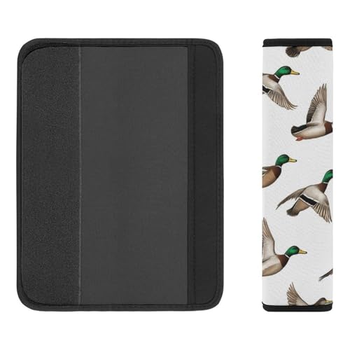 2PCS Cute Mallard Ducks Seat Belt Cover Soft Padded Neck Strap Covers for Kids, All Vehicles, Comfortable Driving - color: Pattern 407