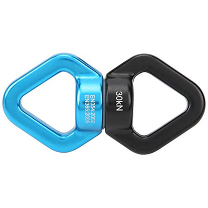 RiToEasysports Climbing Rotational Device, 360 Degree with Sealed Steel Ball Bearings for Rock Climbing Swing Aerial Yoga Hammock - color: Black Blue