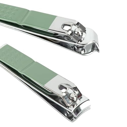 Manicure Set Personal Care Nail Clipper Kit Professional Manicure Pedicure Set Mens Accessories Personal Care Nail Grooming Present for Men Husband Boyfriend Parent, Green - color: Green