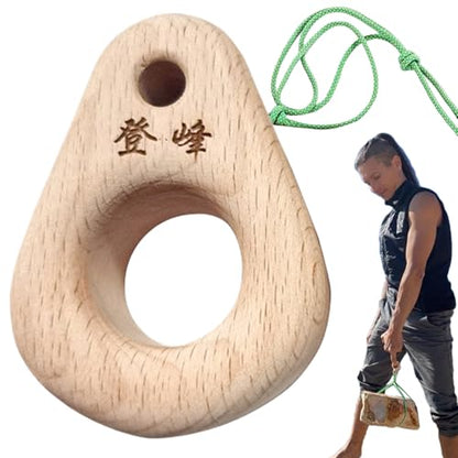 Rock Climbing Hangboard Strong Load-Bearing Multi-Depth Small Size | Small Climbing Grip Trainer Board Wood Texture for Home Gym Travel - color: 78mm