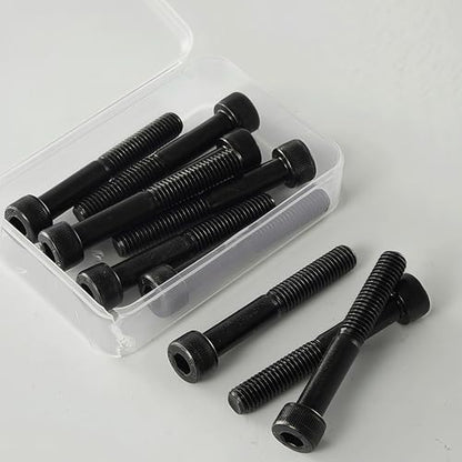 M8-1.25 x 40mm Socket Head Cap Screws, M8 Bolts, 12.9 Grade Alloy Steel, Allen Socket Drive, Black Oxide Finish, Half Thread, Quantity 10 - size: M8 x 40mm(10PCS)