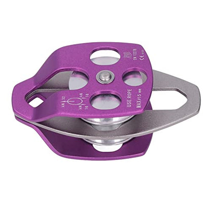 Heavy Duty Climbing Pulley Wear Double Side Swing Pulley, Premium Material for Rock Climbing and Training