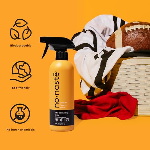 Nonaste Shoe, Sneaker & Gym Bag Odor Eliminator Spray, 16 oz, Pack of 2 | Spray Eliminates Odor in Shoes, Sneakers, Gym Bags, Sports Gear & Yoga Mats. Long-Lasting, Fabric-Safe Refresher. - size: 16 Ounce (Pack of 2)