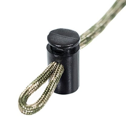 Craft County 1/4 Inch Heavy Duty Barrel Cord Lock Toggle Stop Sliders - Multiple Pack Size Options - size: 50 Pack