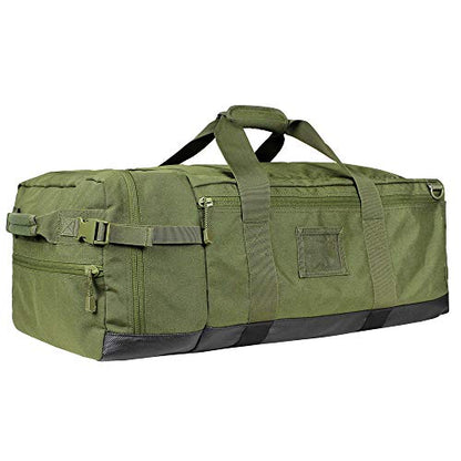 Condor Colossus Duffel Bag - 3 in 1 Rugged Tactical Gear Bag - Backpack/Duffle/Shoulder - Lightweight Multicompartment with 52L Storage (Military, Outdoors, First Responders) - color: Olive Drab