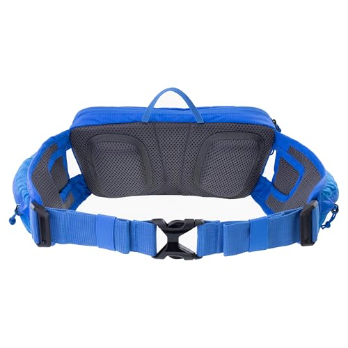 EVOC Hip Pouch Waist Bag, Bum Bag (Lightweight Belt Bag with Multiple Compartments, with Air Pad System, Individually Adjustable) - color: royal blue